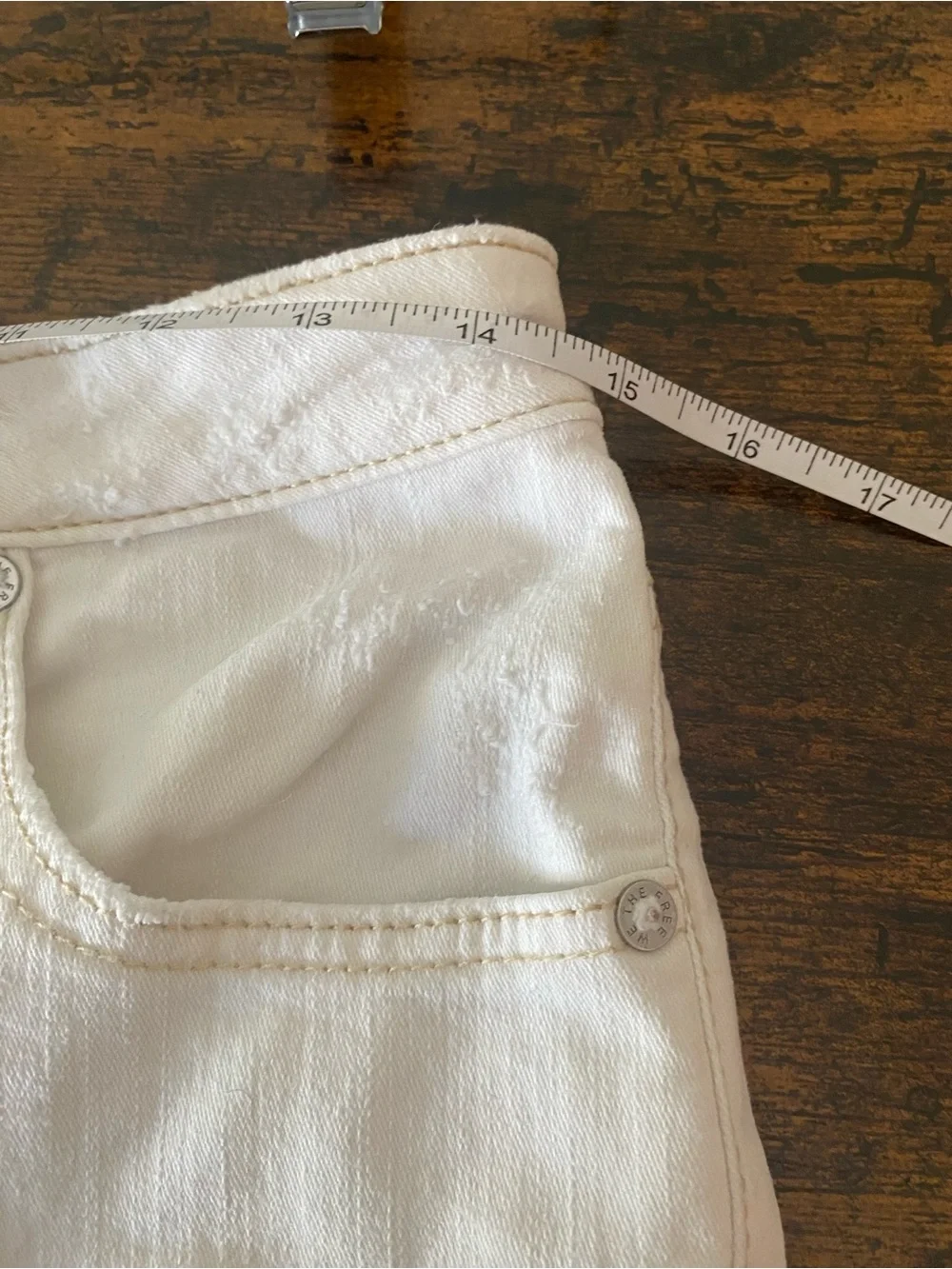 Free People We The Free Crvy High-Rise Distressed Denim Shorts